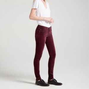 A.G Velvet The Farrah High Rise Skinny Jeans NWT